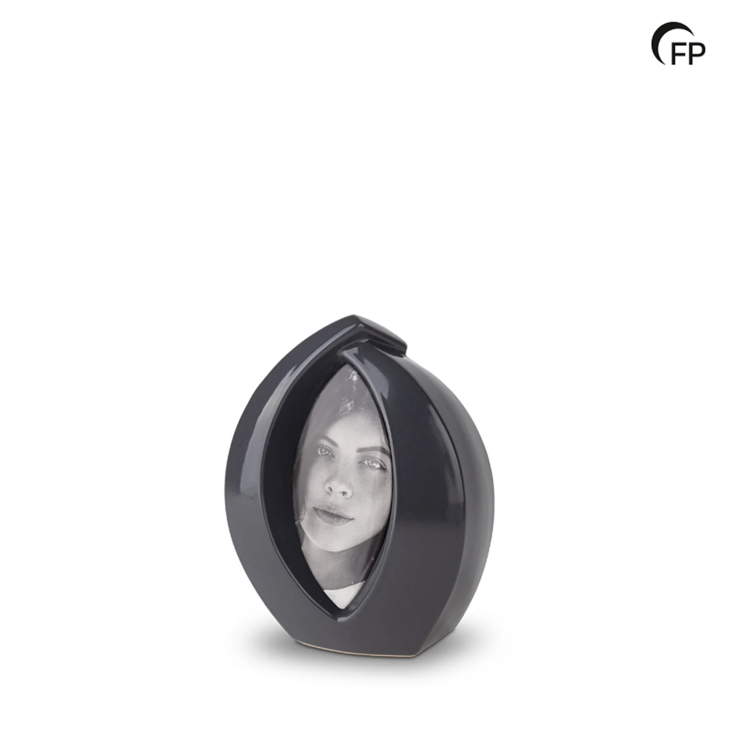 Keramische Urn Forever Framed Donkergrijs met eigen foto - immagine 3