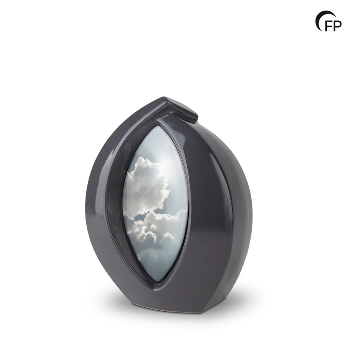 Keramische Urn Forever Framed Donkergrijs met eigen foto - immagine 4