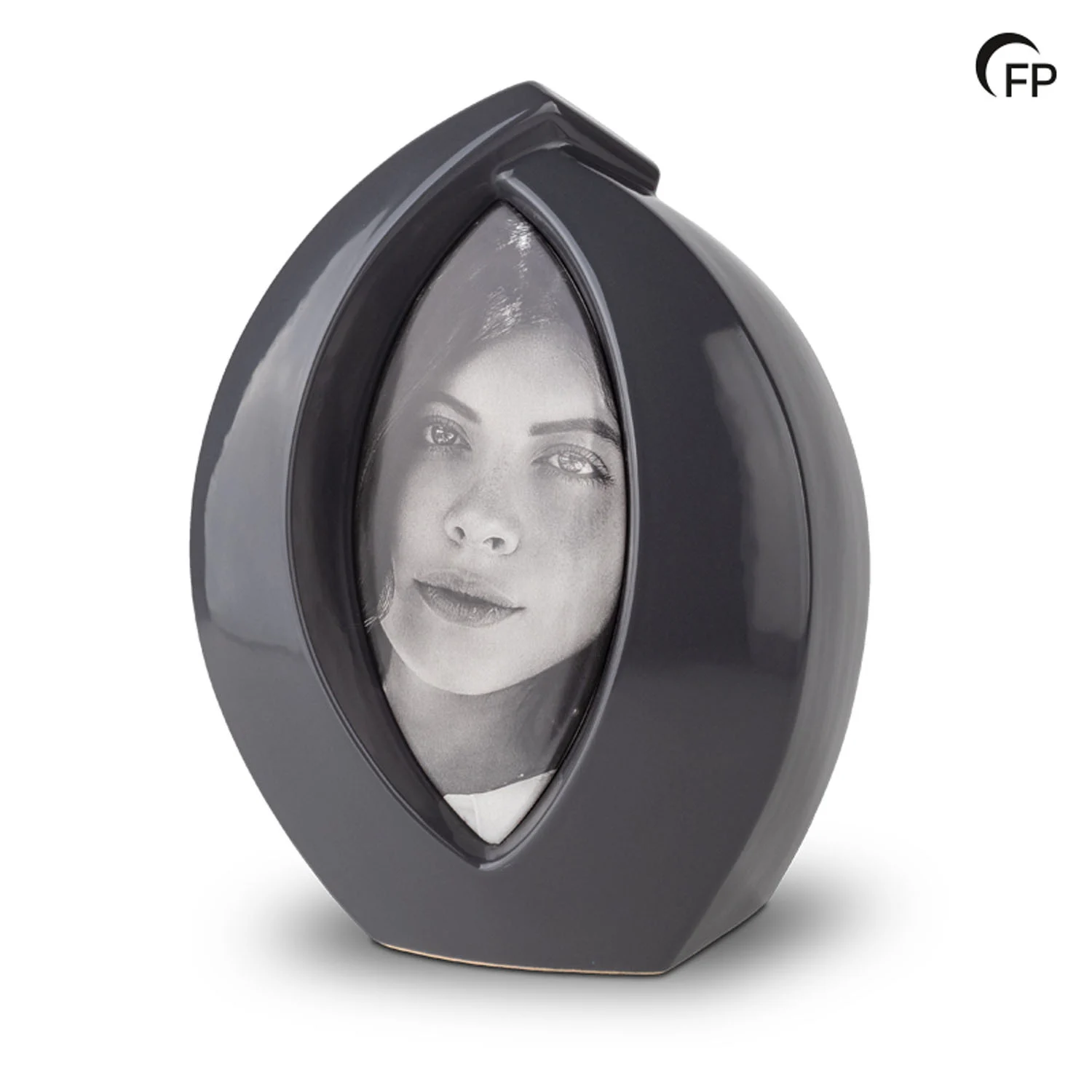 Keramische Urn Forever Framed Donkergrijs met eigen foto - immagine 2
