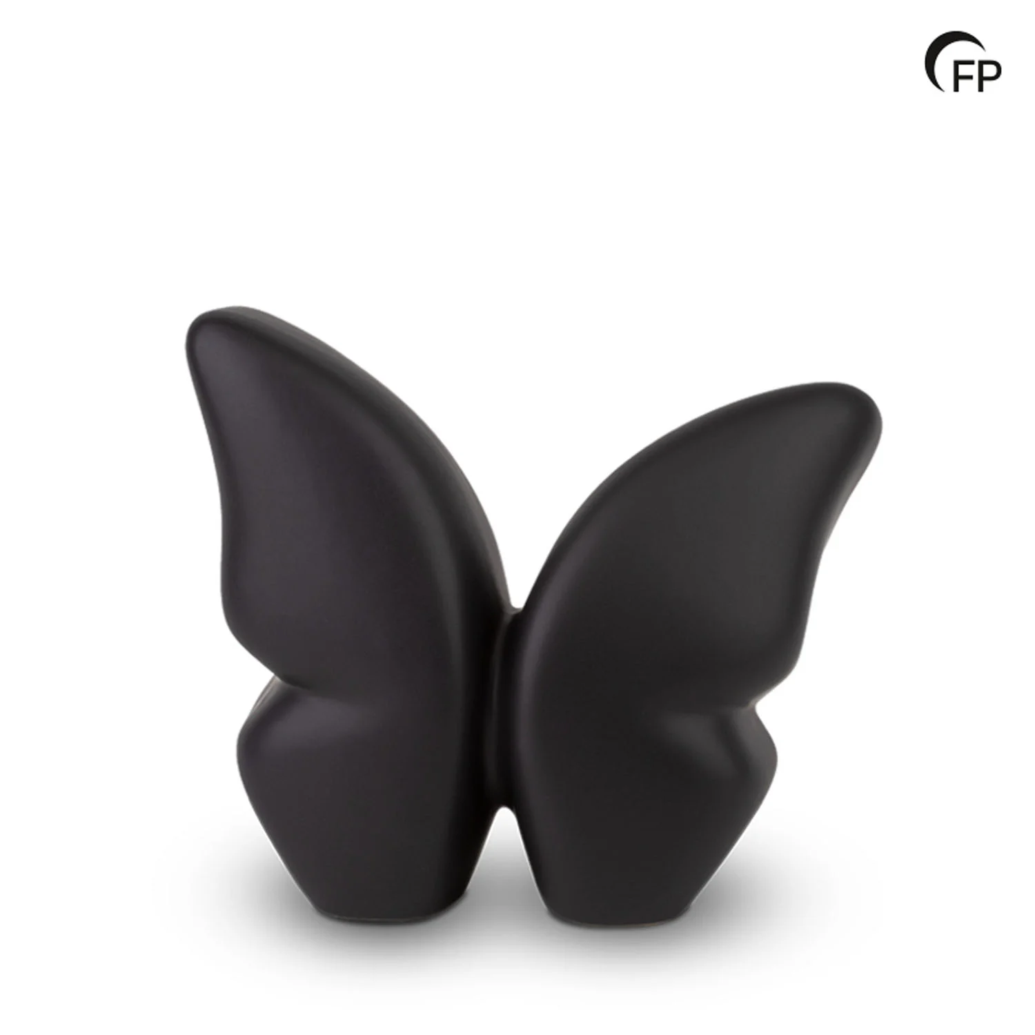 Keramische Urn Butterfly Zwart - Vlinder Urn - Bild 3