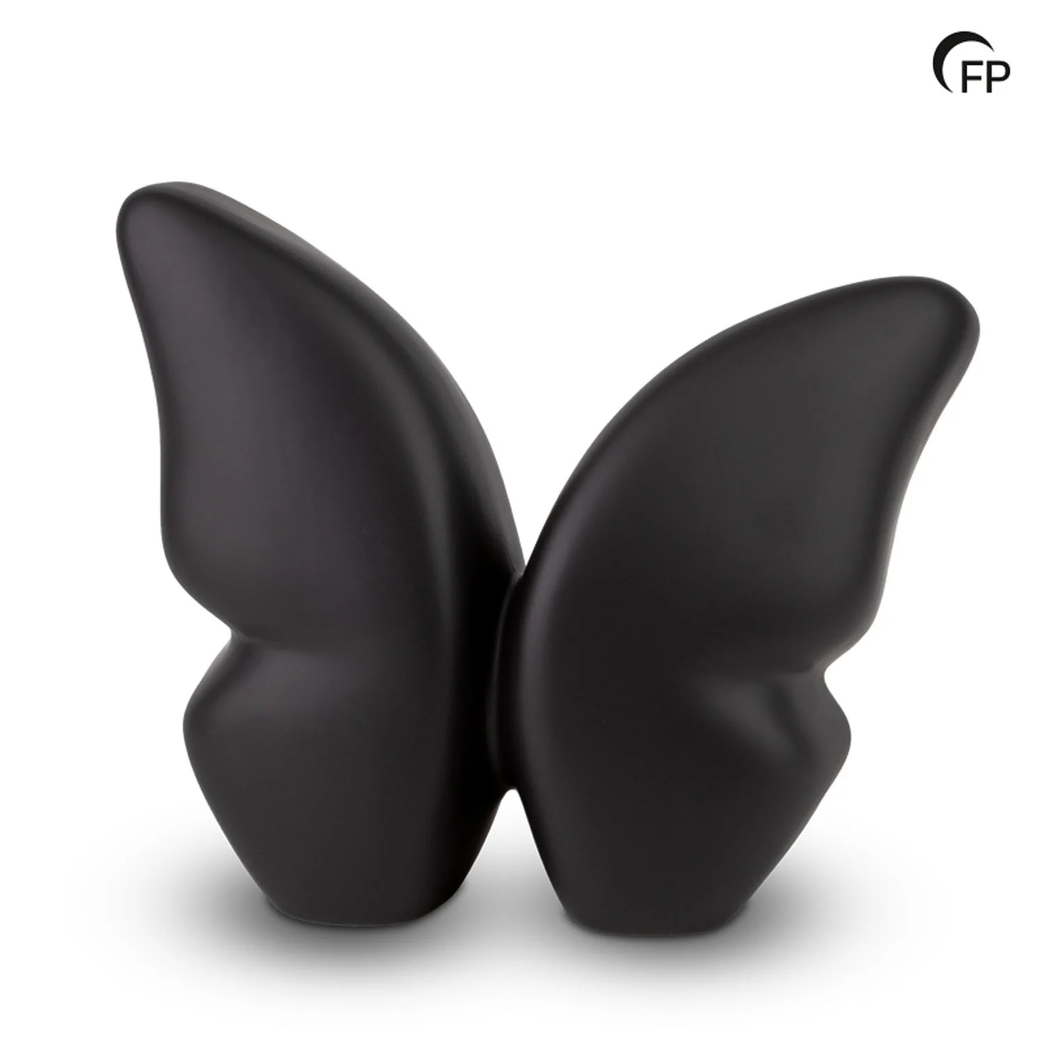 Keramische Urn Butterfly Zwart - Vlinder Urn - Bild 2
