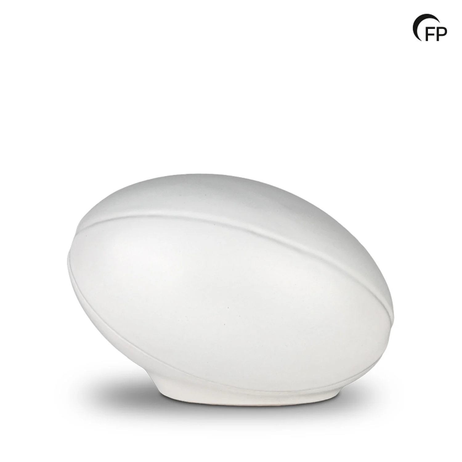 Urna in ceramica - Rugby bianca